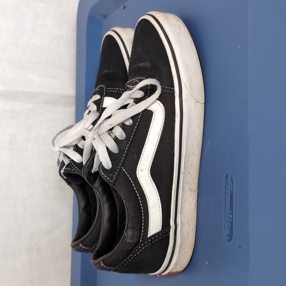 Vans Old Skool Black Suede and Canvas Classic Sneakers Size Women's 7 - Picture 3 of 6